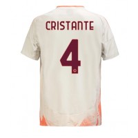 Pánský Fotbalový dres AS Roma Bryan Cristante #4 2024-25 Venkovní Krátký Rukáv